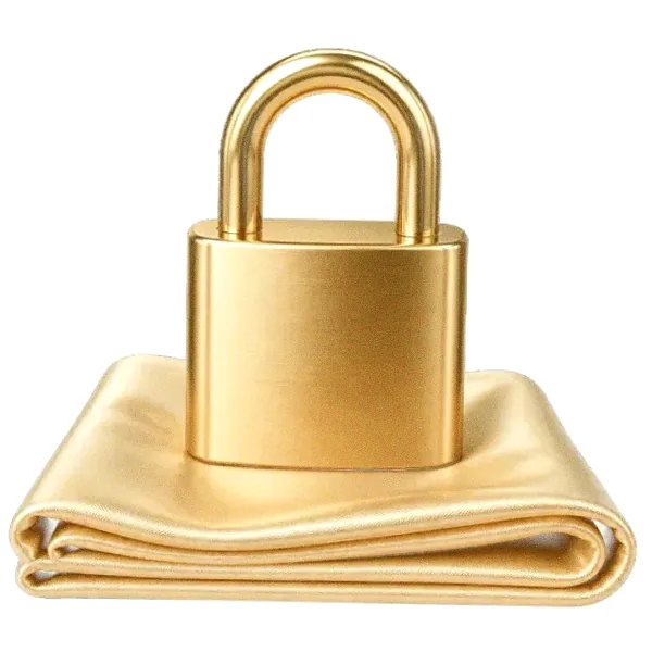Padlock on folded cloth — SlotsCharm