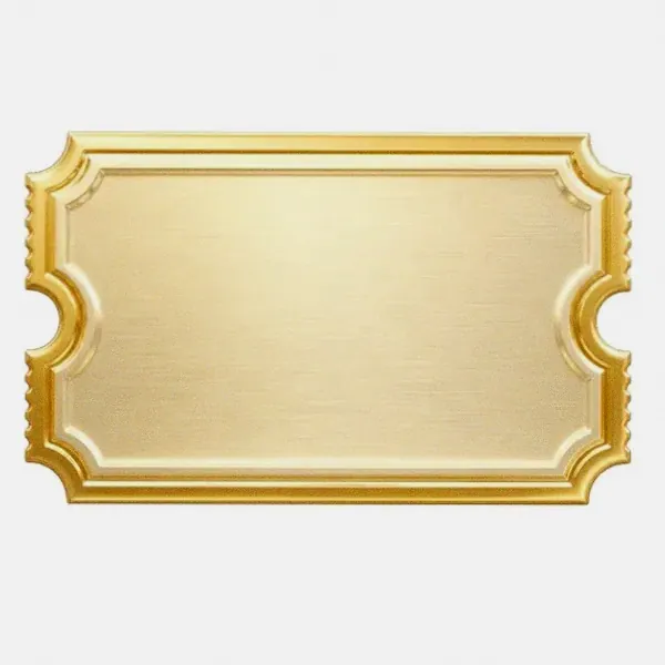 Blank ticket plaque — SlotsCharm