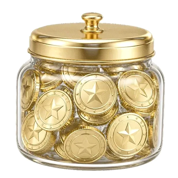 Coin-filled jar — SlotsCharm