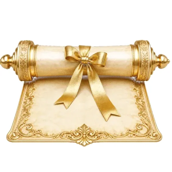 Decorated parchment scroll — SlotsCharm