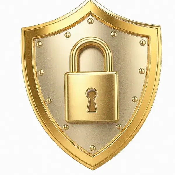 Shield with padlock — SlotsCharm