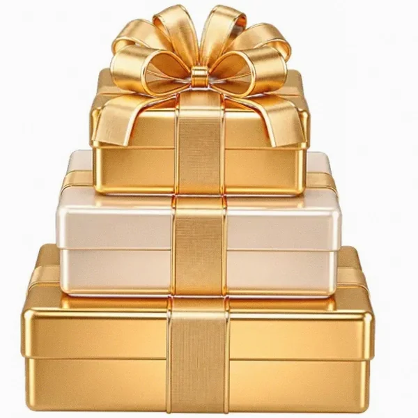 Stacked gift boxes — SlotsCharm