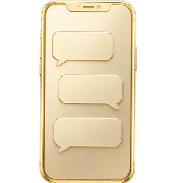 Smartphone with chat bubbles — SlotsCharm